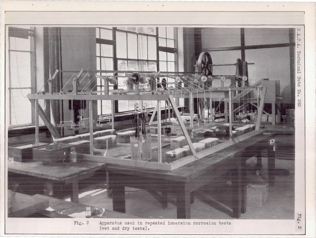 An illustration from Corrosion Embrittlement of Duralumin II Accelerated Corrosion Tests and the Behavior of High-Strength Aluminum Alloys of Different Compositions, 1928, leaf 41