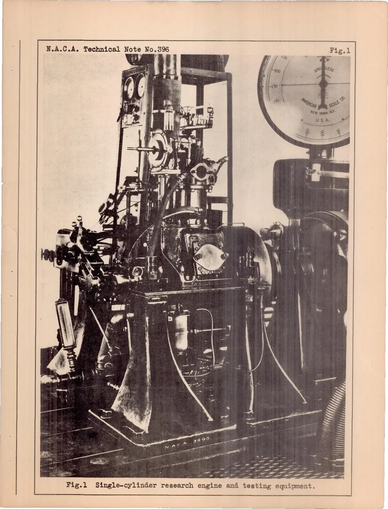 An illustration from Performance of a Compression-ignition Engine with a Precombustion Chamber Having High-Velocity Air Flow, 1931, leaf 16