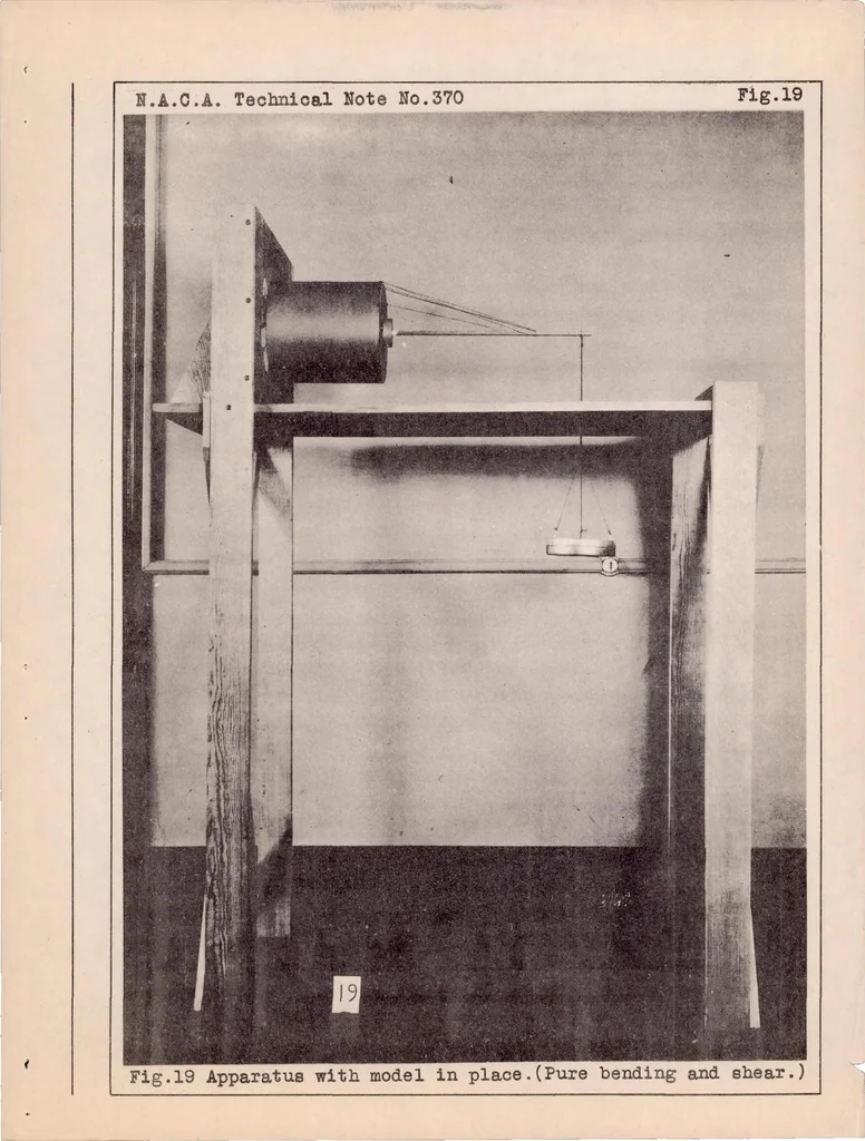 An illustration from Strength Tests on Paper Cylinder in Compression, Bending and Shear, 1931, leaf 22