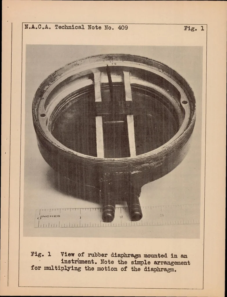 An illustration from Effect of Aging on Taut Rubber Diaphragms, 1932, leaf 8