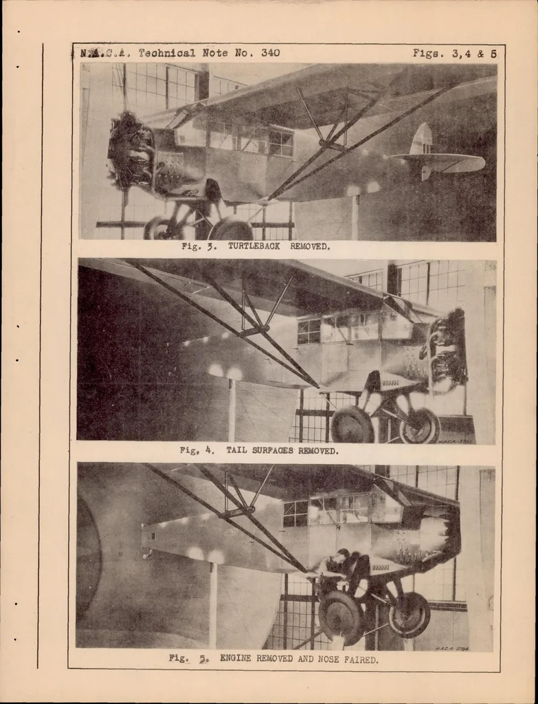 An illustration from Full Scale Drag Tests on Various Parts of Fairchild (FC-2W2) Cabin Monoplane, 1930, leaf 17
