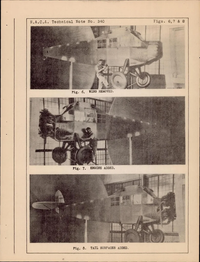 An illustration from Full Scale Drag Tests on Various Parts of Fairchild (FC-2W2) Cabin Monoplane, 1930, leaf 18