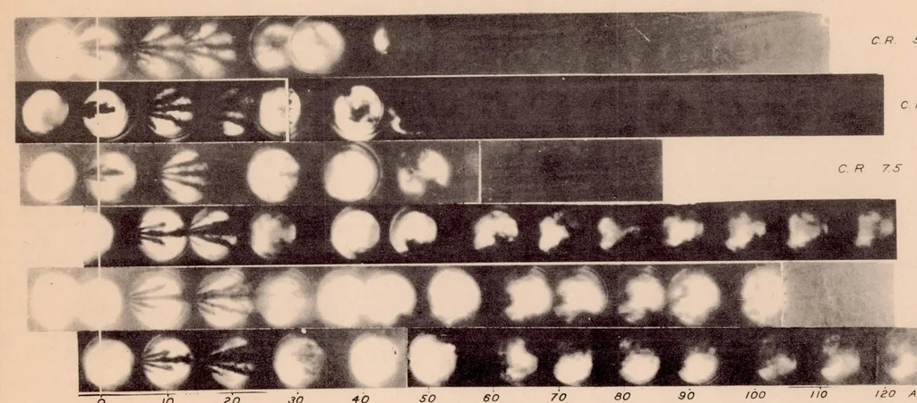 An illustration from Effect of Engine Operating Conditions on the Vaporization of Safety Fuels, 1932, leaf 15