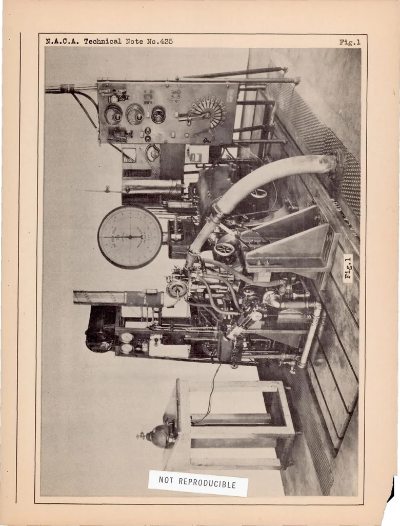 An illustration from The Effect of Clearance Distribution on the Performance of a Compression-ignition Engine with a Precombustion Chamber, 1932, leaf 15