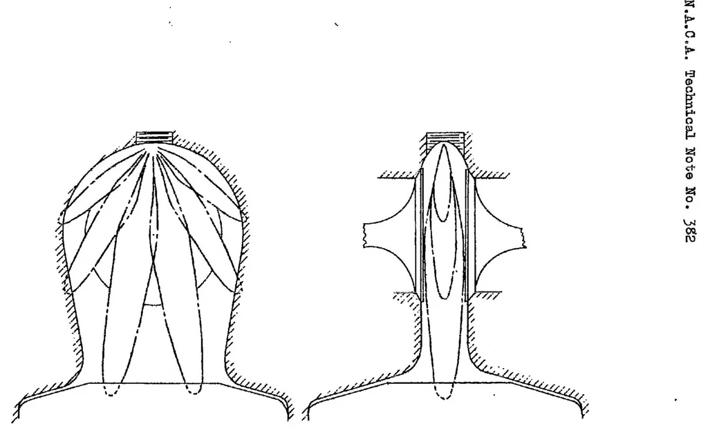 An illustration from Basic requirements of fuel-injection nozzles for quiescent combustion chambers, 1931, leaf 11