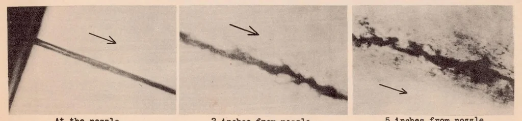 An illustration from Preliminary Photomicrographic Studies of Fuel Sprays, 1932, leaf 13