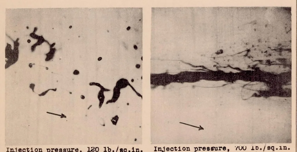 An illustration from Preliminary Photomicrographic Studies of Fuel Sprays, 1932, leaf 9