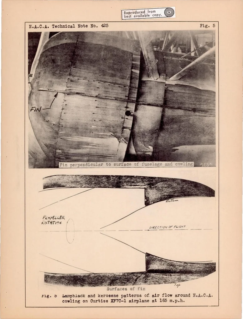 An illustration from Methods of Visually Determining the Air Flow Around Airplanes, 1932, leaf 13