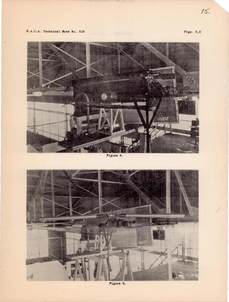 An illustration from Propeller Vibrations and the Effect of the Centrifugal Force, 1935, leaf 15