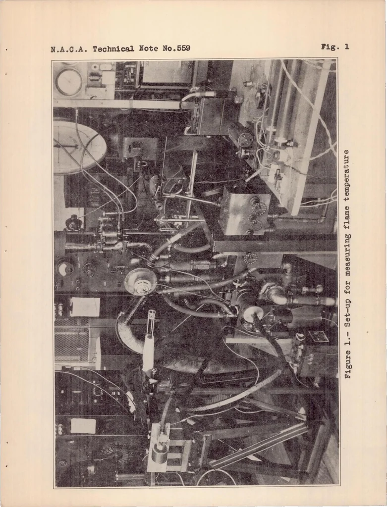 An illustration from Combustion-engine Temperatures by the Sodium Line-reversal Method, 1936, leaf 7
