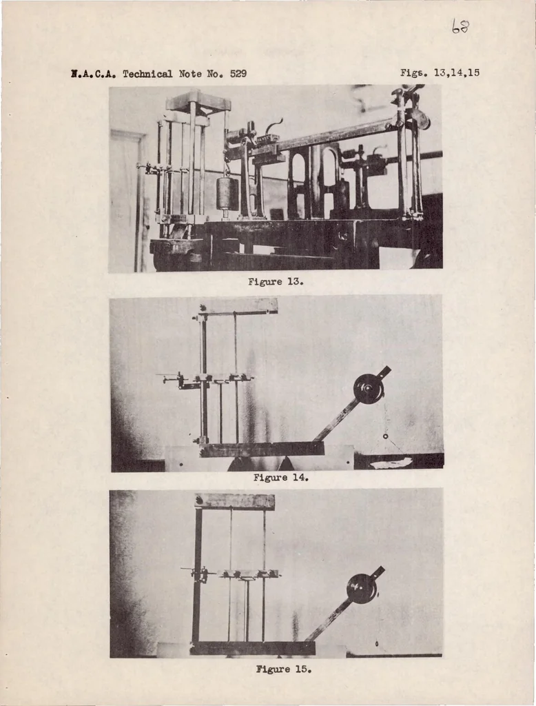 An illustration from Analysis of a Strut with a Single Elastic Support in the Span, with Applications to the Design of Airplane Jury-strut Systems, 1935, leaf 69