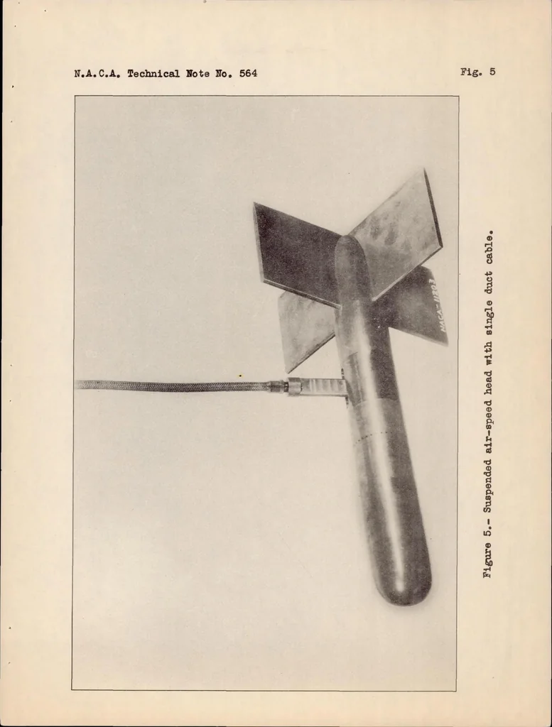 An illustration from Procedure for Determining Speed and Climbing Performance of Airships, 1936, leaf 36