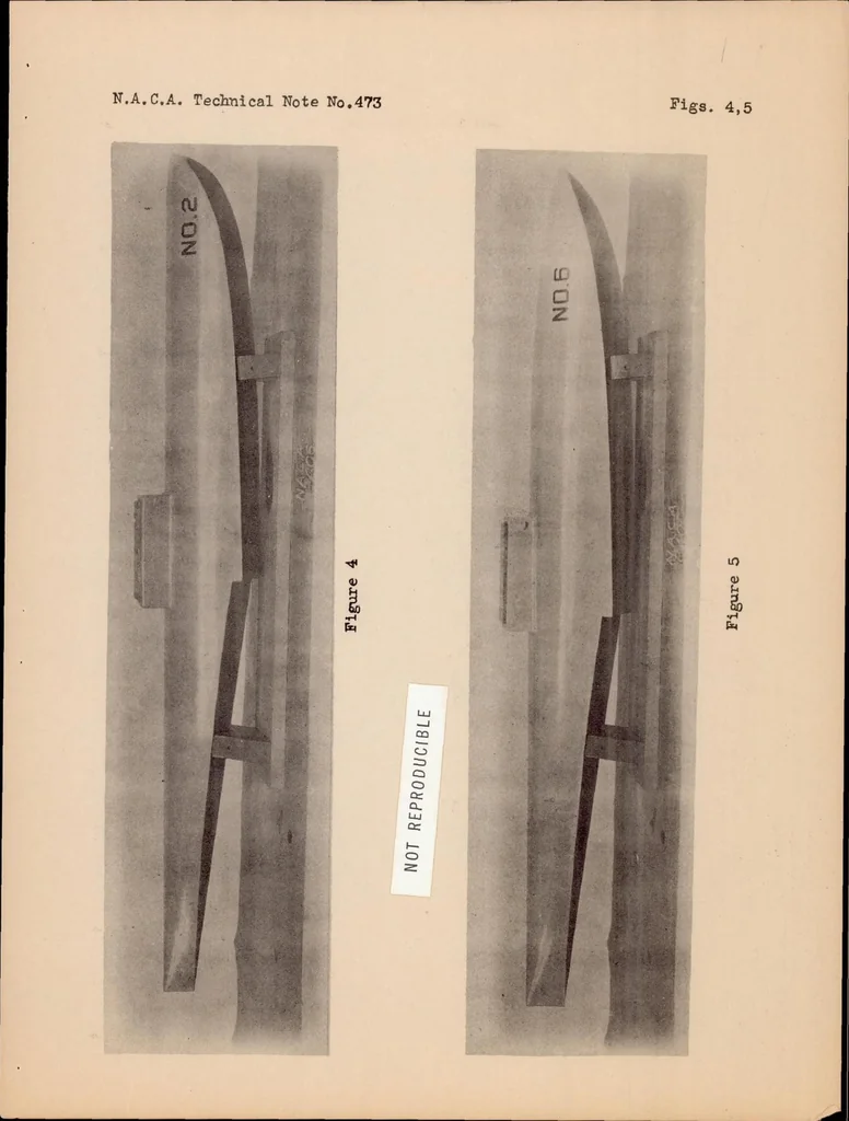An illustration from Tank Tests of Two Floats for High-speed Seaplanes, 1933, leaf 10