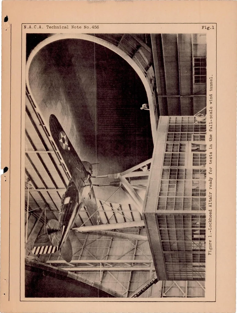An illustration from The Aerodynamic Effect of a Retractable Landing Gear, 1933, leaf 4