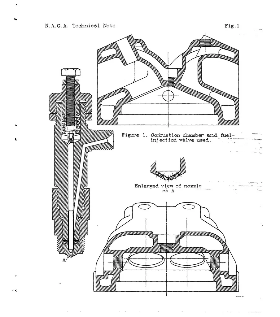 An illustration from Engine performance with a hydrogenated safety fuel, 1933, leaf 9