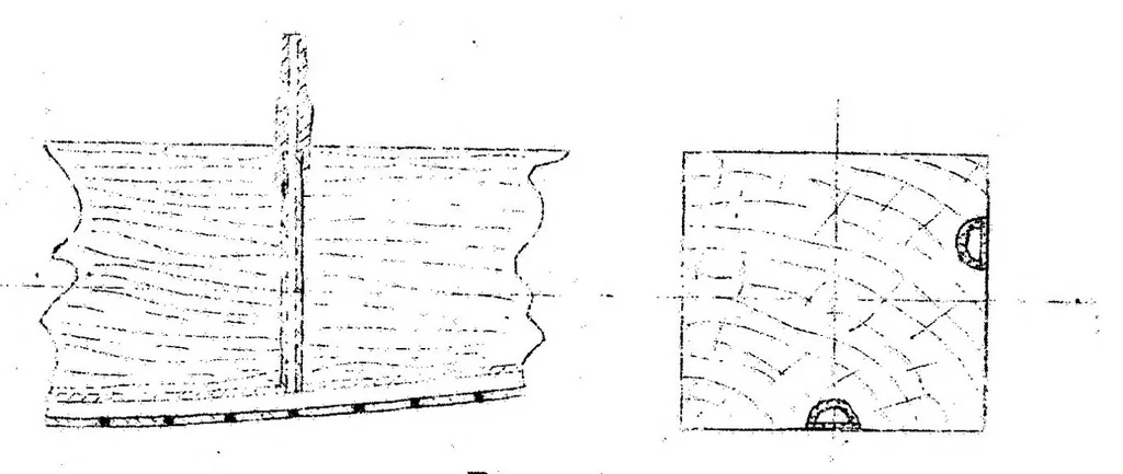 An illustration from Distribution of pressure on fuselage of airplane model: communication from Rijks-Studiedienst voor de Luchtvaart of Amsterdam, 1922, leaf 4
