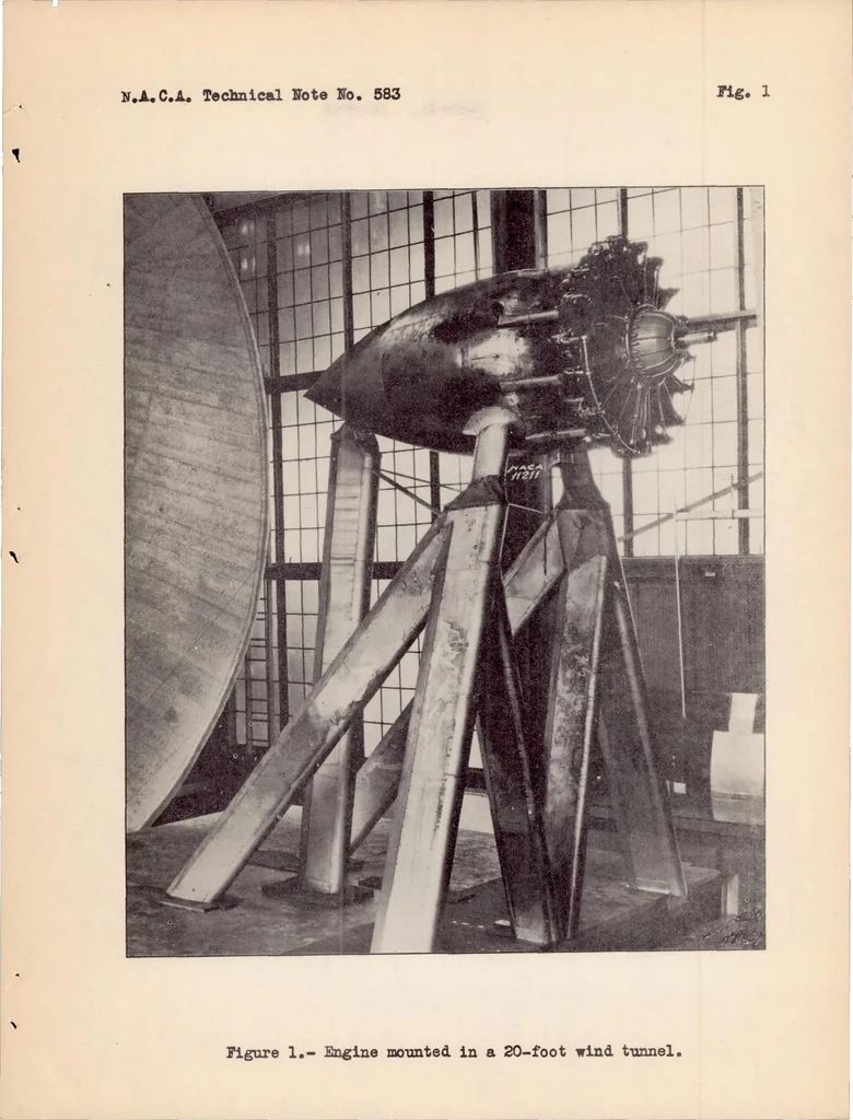 An illustration from Mixture Distribution in a Single-row Radial Engine, 1936, leaf 8
