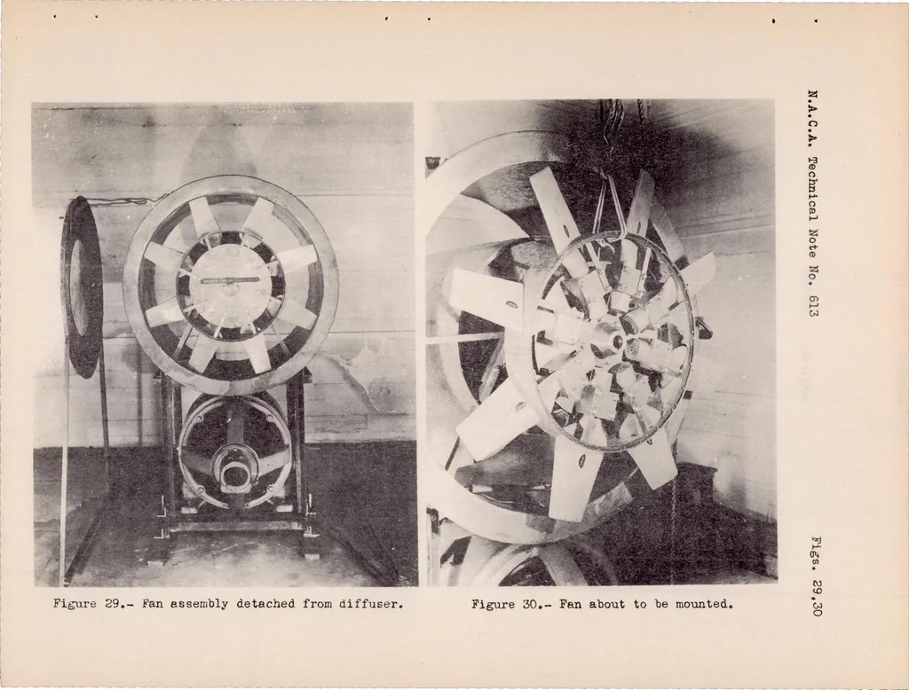An illustration from The Effect of Curvature on the Transition from Laminar to Turbulent Boundary Layer, 1937, leaf 31