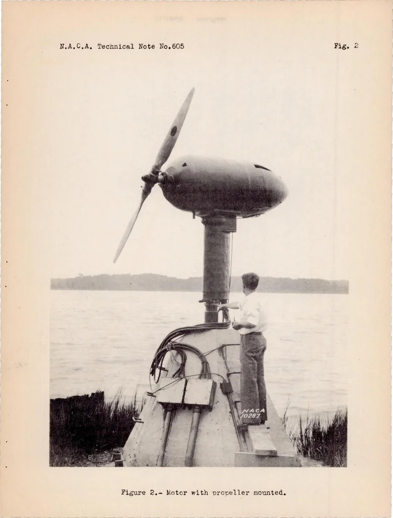 An illustration from Noise from Propellers with Symmetrical Sections at Zero Blade Angle, 1937, leaf 23