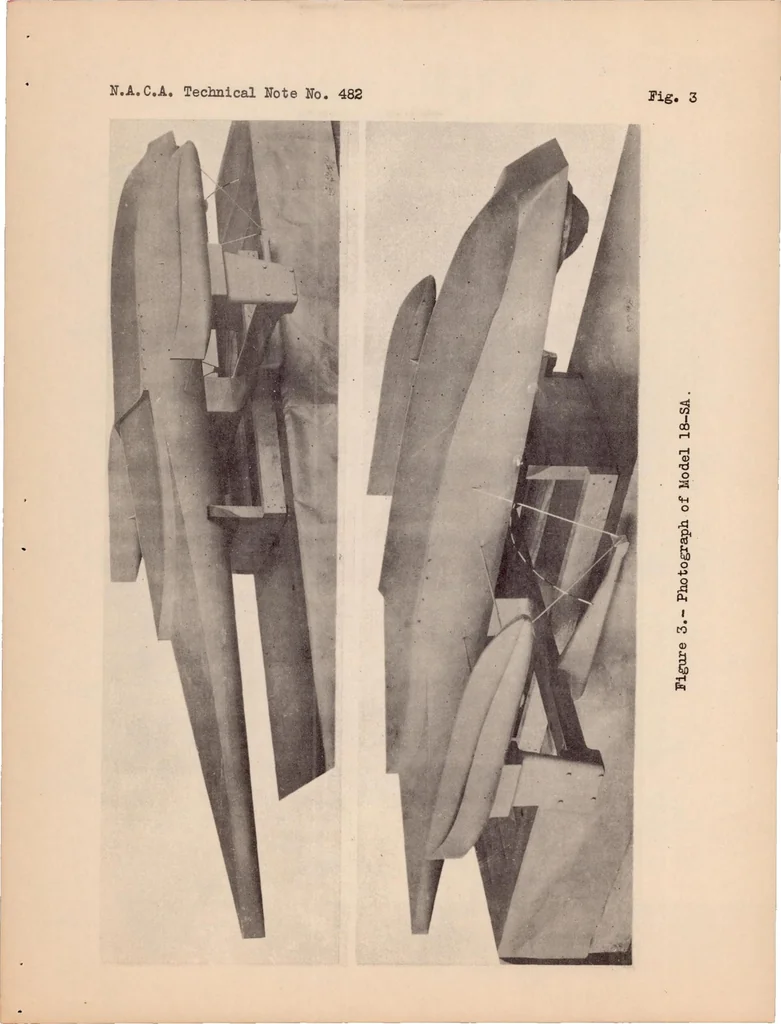 An illustration from The Effect of Spray Strips on a Model of the P3M-1 Flying Boat Hull, 1933, leaf 10