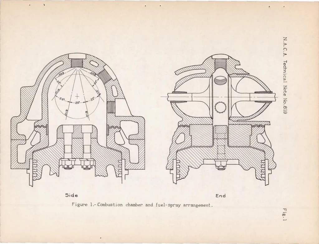 An illustration from Compression-ignition Engine Performance at Altitudes and at Various Air Pressures and Temperatures, 1937, leaf 19