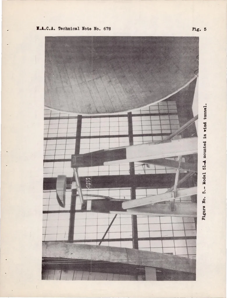 An illustration from Hydrodynamic and Aerodynamic Tests of Four Models of Outboard Floats : (N.A.C.A. Models 51-A, 51-B, 51-C, and 51-D), 1938, leaf 24