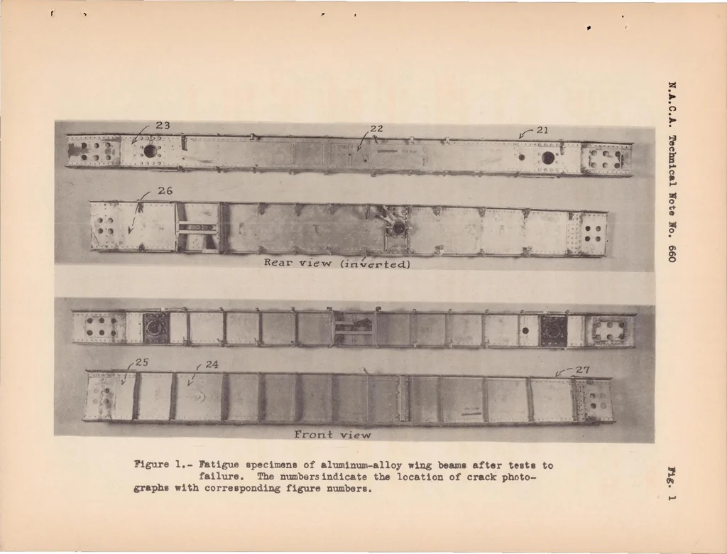 An illustration from Fatigue Testing of Wing Beam by the Resonance Method, 1938, leaf 23