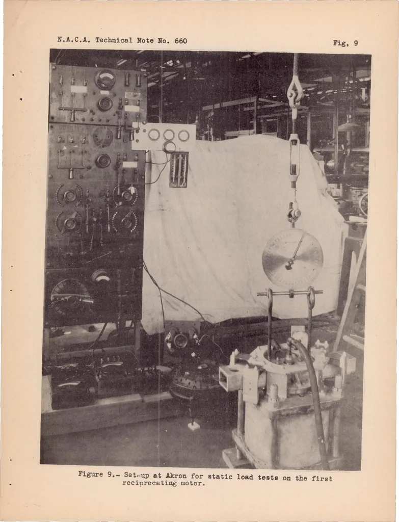 An illustration from Fatigue Testing of Wing Beam by the Resonance Method, 1938, leaf 30