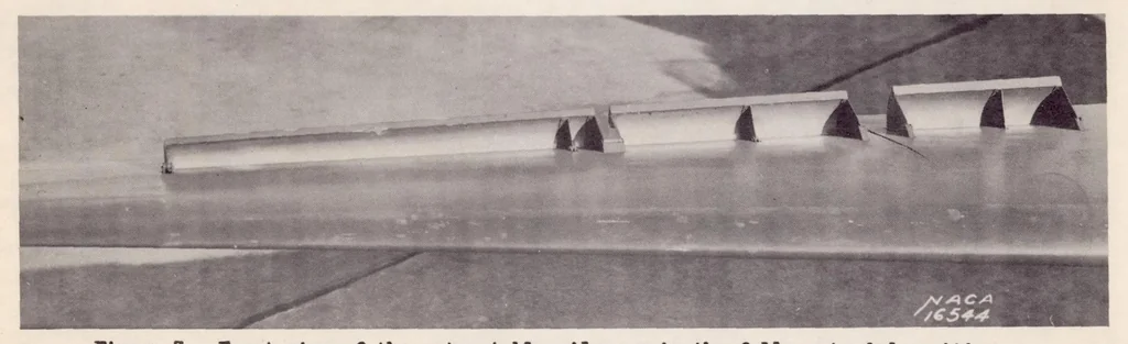 An illustration from Flight Tests of Retractable Ailerons on a Highly Tapered Wing, 1939, leaf 10
