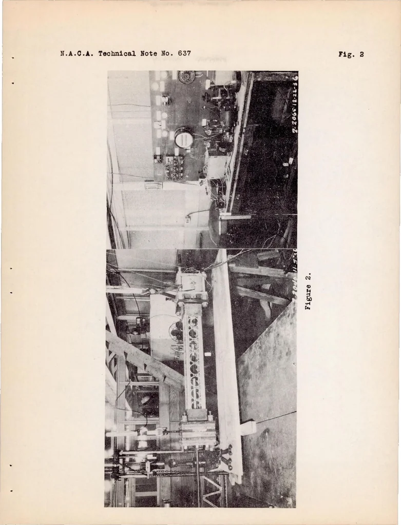 An illustration from Preliminary Fatigue Studies on Aluminum Alloy Aircraft Engines, 1938, leaf 39
