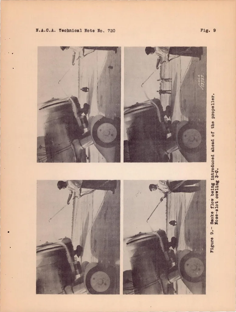 An illustration from Flight Tests of N.A.C.A. Nose-slot Cowlings on the BFC-1 Airplane, 1939, leaf 28
