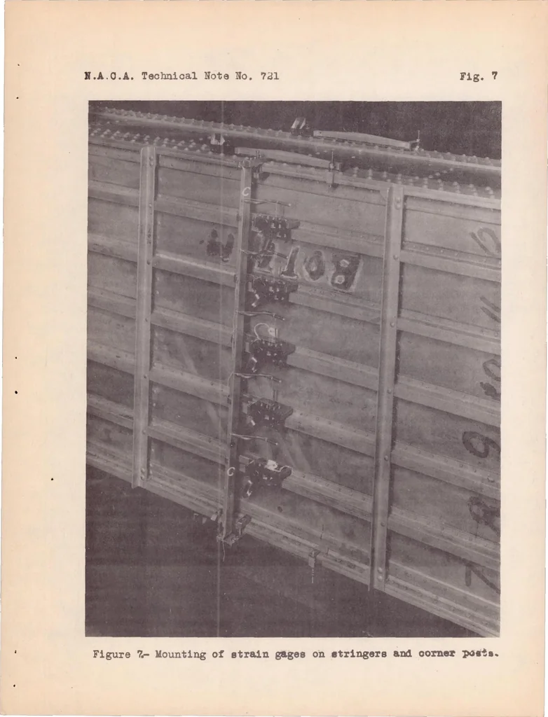 An illustration from Compressive Tests of a Monocoque Box, 1939, leaf 18
