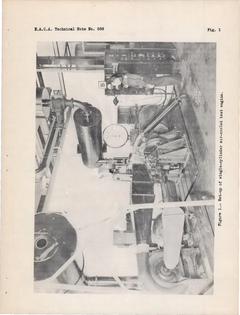 An illustration from Comparative Performance of Engines Using a Carburetor, Manifold Injection, and Cylinder Injection, 1939, leaf 14