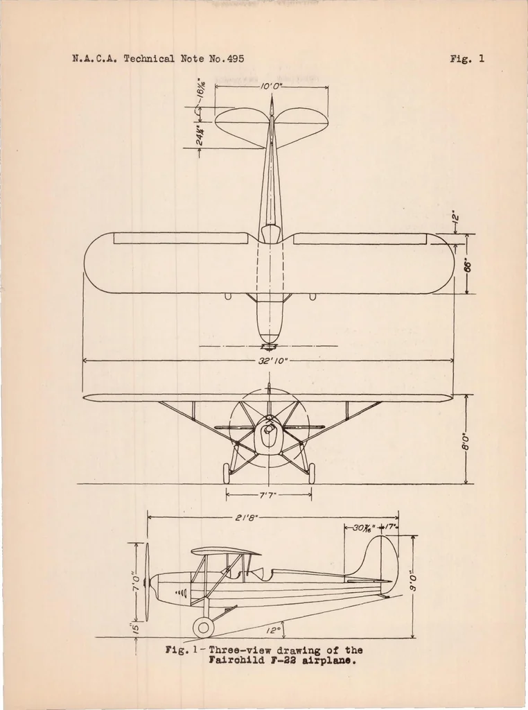 An illustration from Effect of the Surface Condition of a Wing on the Aerodynamic Characteristics of an Airplane, 1934, leaf 6