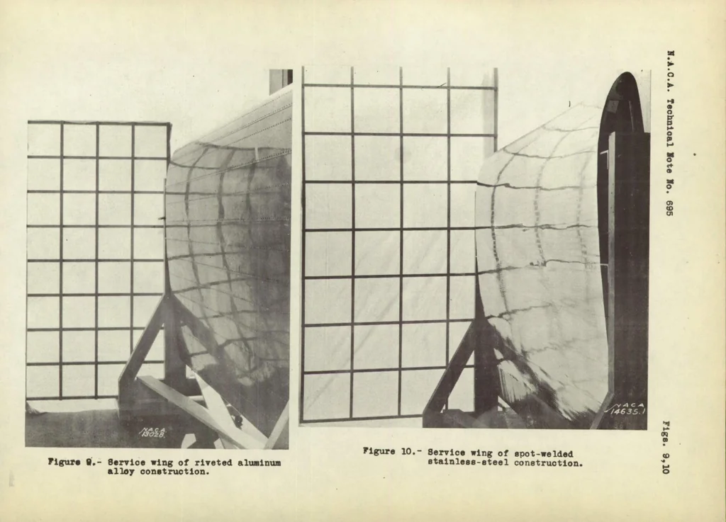 An illustration from The Effects of Some Surface Irregularities on Wing Drag, 1939, leaf 24