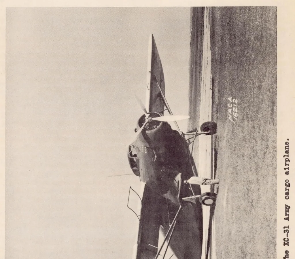 An illustration from A Flight Investigation of the Distribution of Ice-inhibiting Fluids on a Propeller Blade, 1939, leaf 8