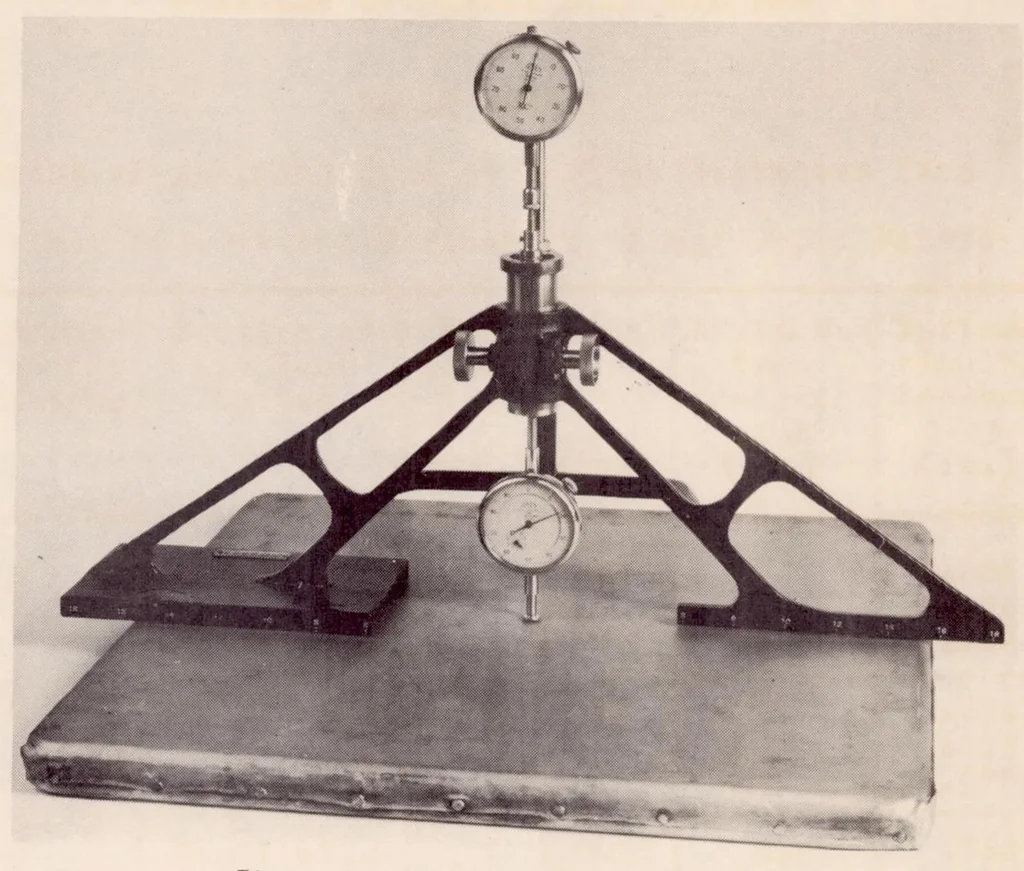 An illustration from An Instrument for Estimating Tautness of Doped Fabrics on Aircraft, 1939, leaf 12