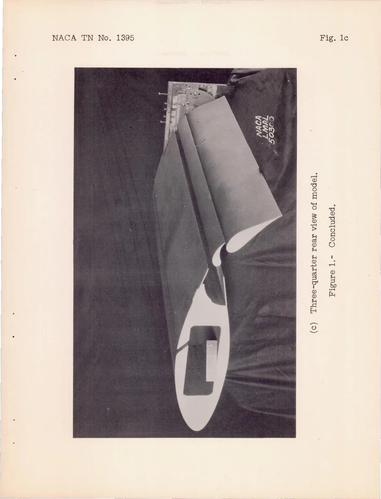 An illustration from Wind-tunnel Investigation of the NACA 654-421 Airfoil Section with a Double Slotted Flap and Boundary Layer Control by Suction, 1947, leaf 16