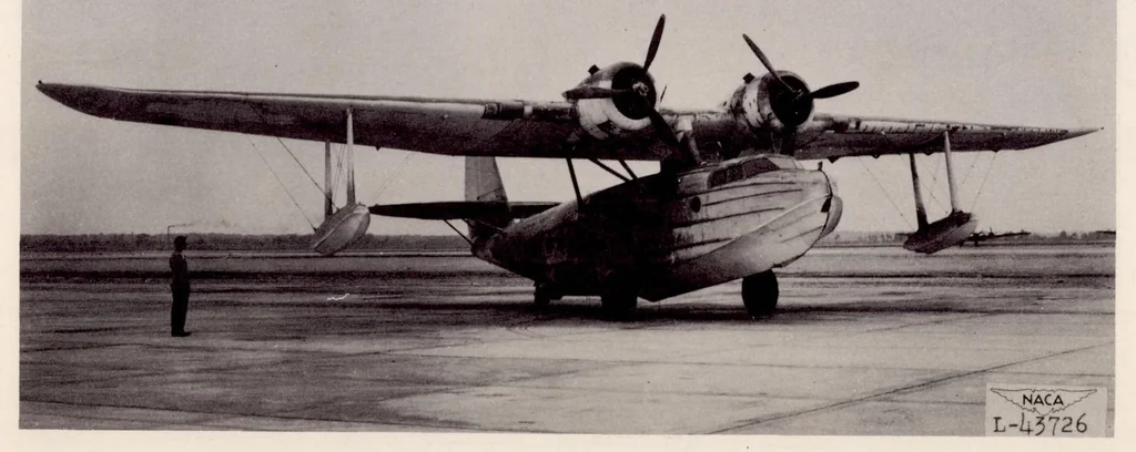 An illustration from Comparison of Over-all Impact Loads Obtained During Seaplane Landing Tests with Loads Predicted by Hydrodynamic Theory, 1949, leaf 28