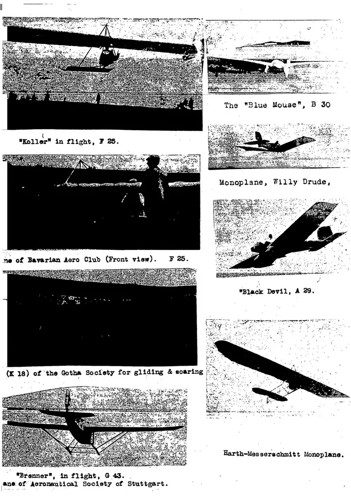 An illustration from Lecture on the Rhon soaring flight competition, 1921, 1922, leaf 29