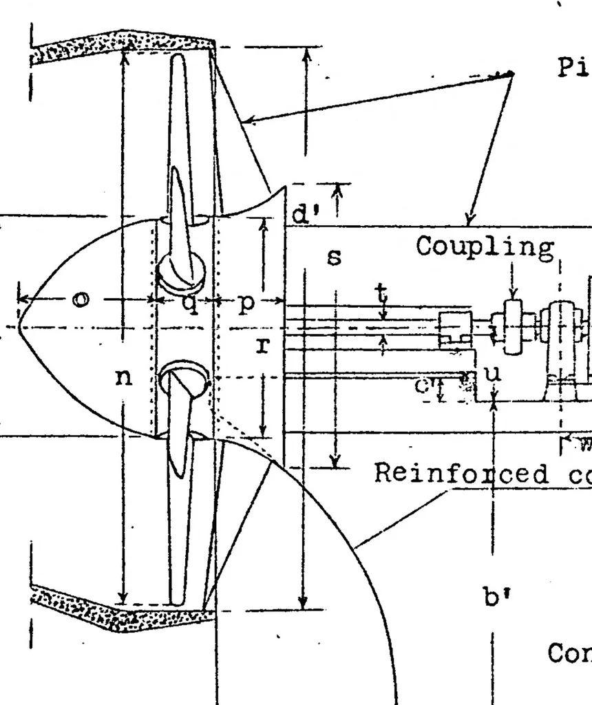 An illustration from The new French high-speed wind tunnel, 1923, leaf 9