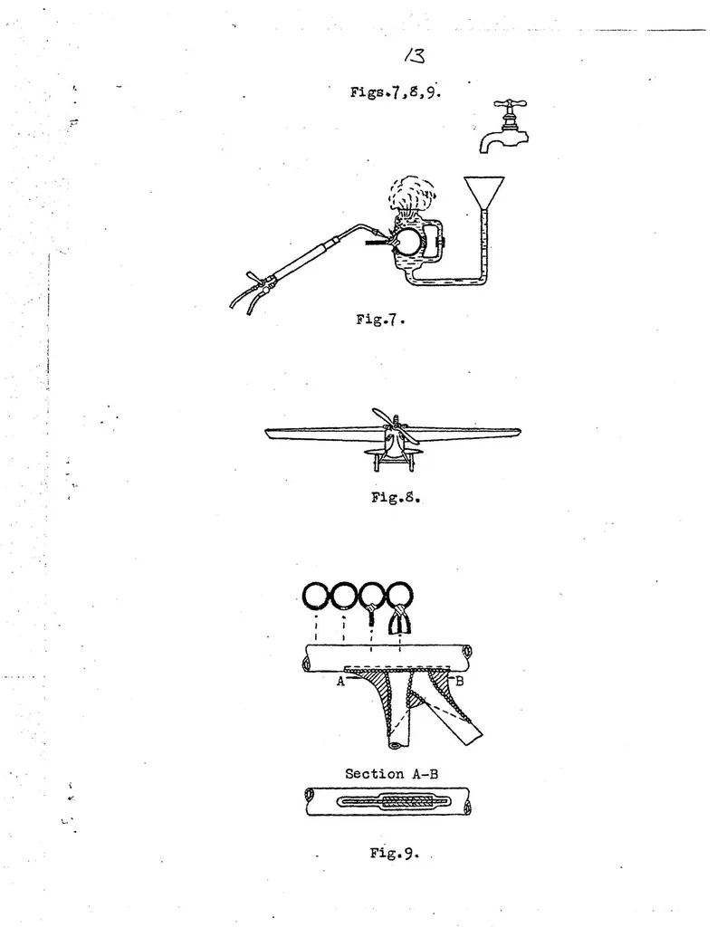 An illustration from Wood versus metal in airplane construction, 1923, leaf 13