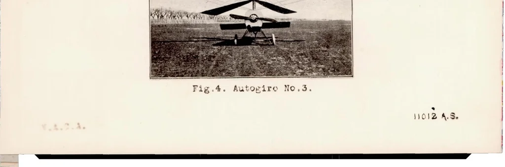 An illustration from The "autogiro", 1923, leaf 11