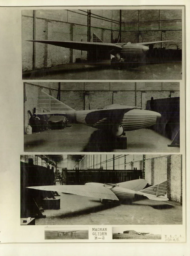 An illustration from Magnan glider M-2, 1924, leaf 10