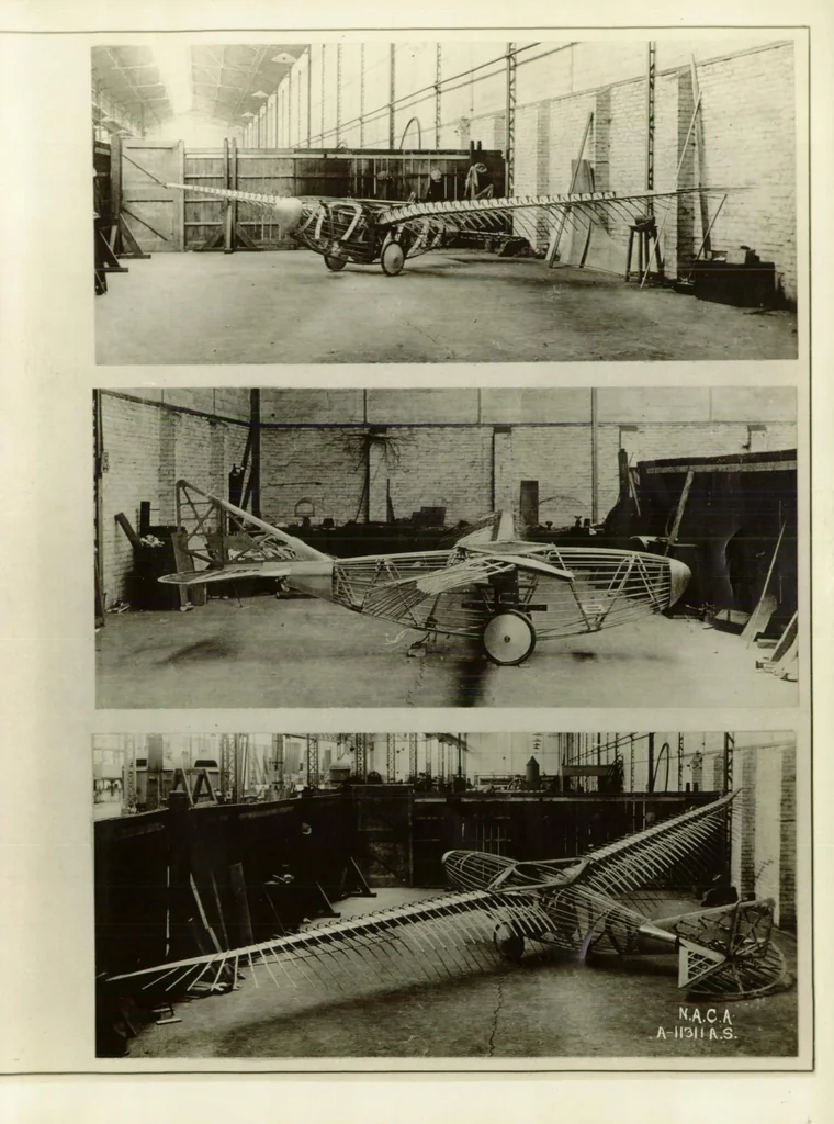An illustration from Magnan glider M-2, 1924, leaf 11