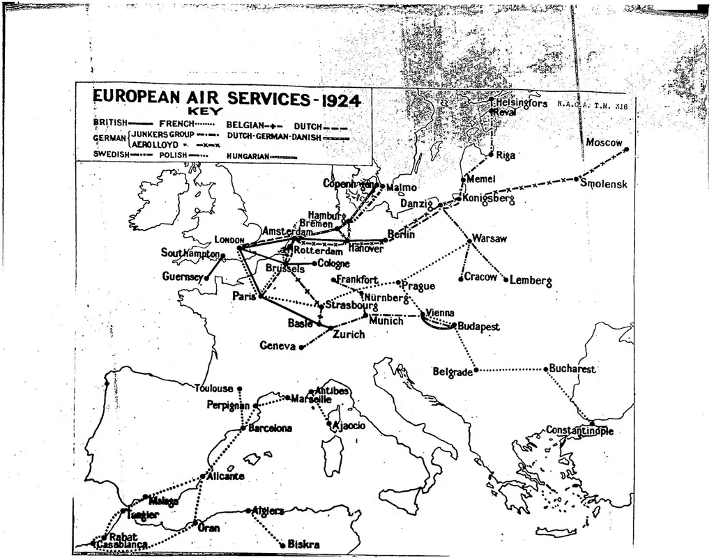 An illustration from European commercial aeronautics, 1925, leaf 15