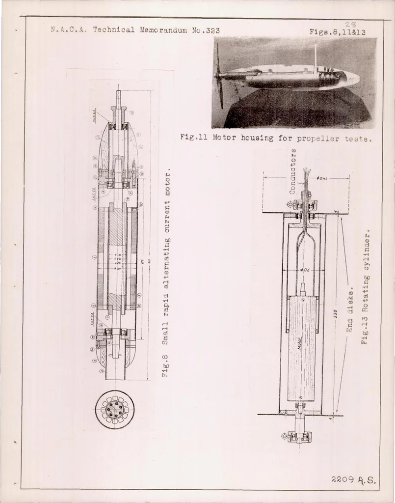 An illustration from Recent Experiments at the Gottingen Aerodynamic Institute, 1925, leaf 28