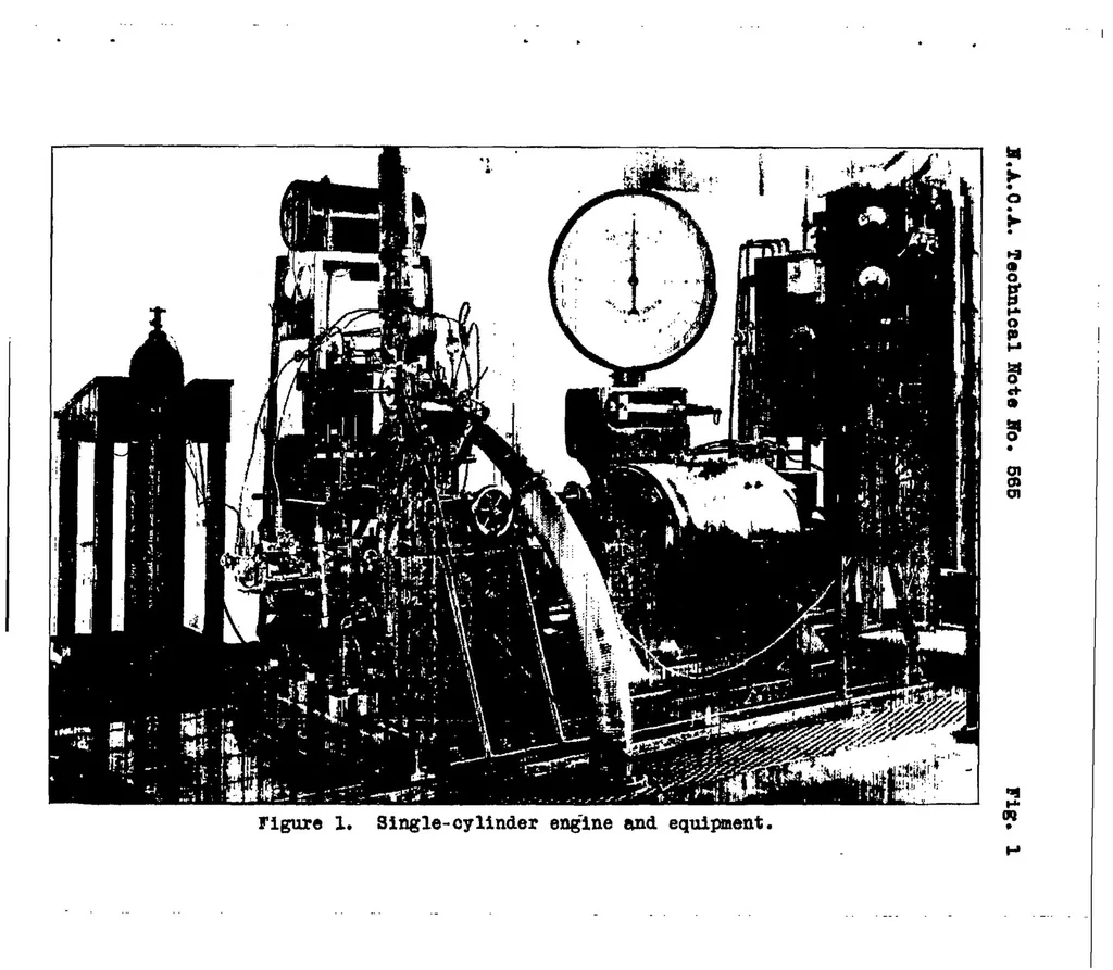 An illustration from Influence of fuel-oil temperature on the combustion in a prechamber compression-ignition engine, 1936, leaf 14