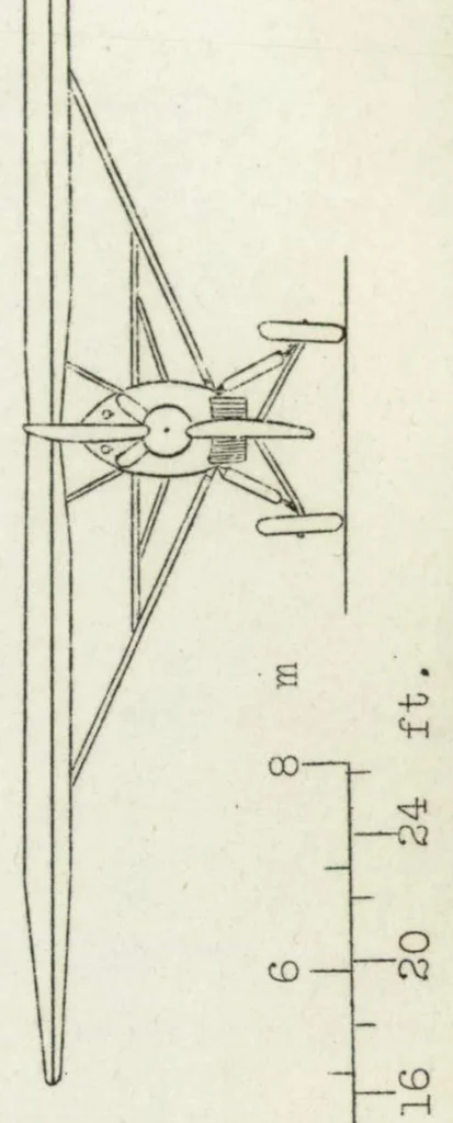 An illustration from Wibault two-seat monoplane 8C2 : an all-metal pursuit and observation airplane, 1926, leaf 7