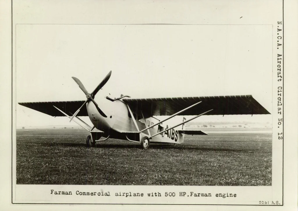 An illustration from Farman Monoplane F.170 : Commercial Airplane with One 500 HP. Farman Engine, 1926, leaf 7